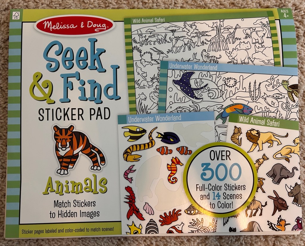 4살 스티커북 추천｜Melissa & Doug Seek & Find Animals 실제&nbsp;후기